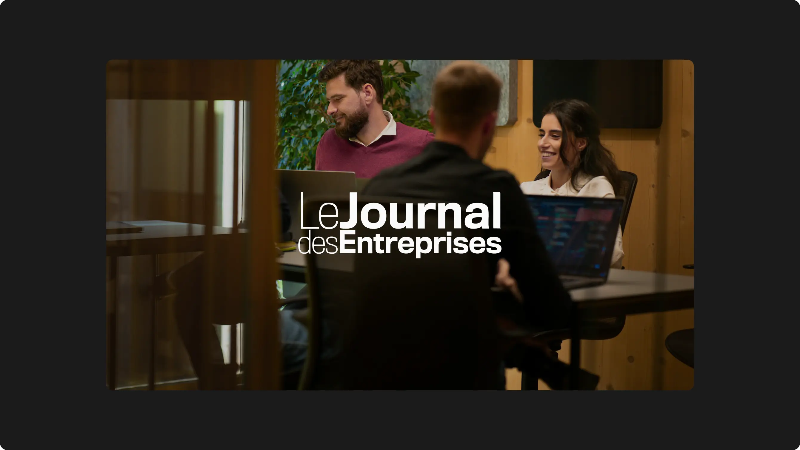 Projet de design d'interface pour Journal des Entreprises